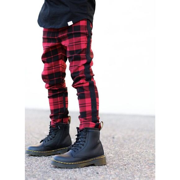 Posh Kiddos Red & Black Pants Size 9 Months - Picture 6 of 6
